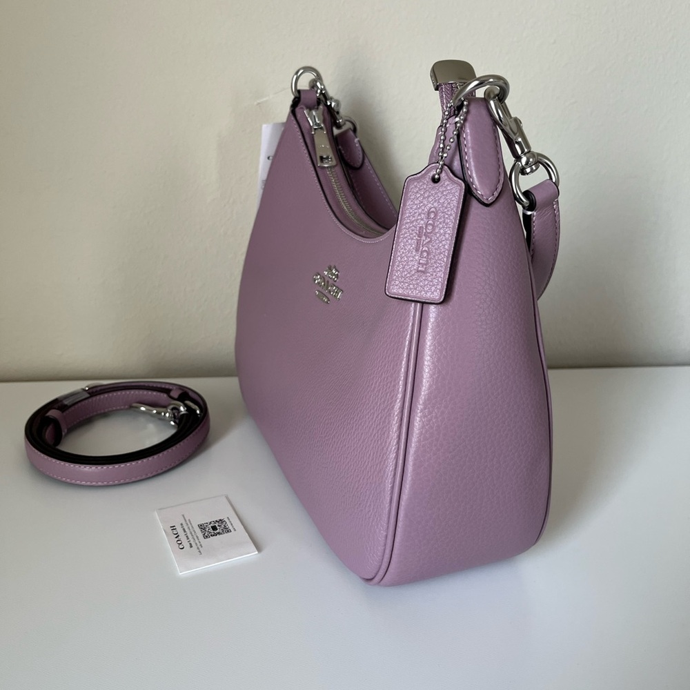 ✅Coach Teri Hobo Bag In Refined Pebble Leather - Picture 4 of 13